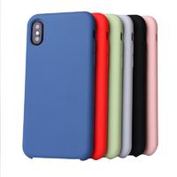 33 Colors Soft-Touch Liquid Silicone Phone Case for Iphone X PC0001