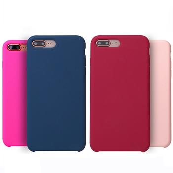 15 Colors Original Liquid Silicone Phone Case for IPhone 7Plus PC0002